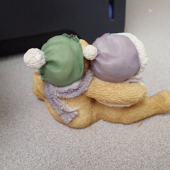 Cherished Teddies Cheryl and Carl Whishing  You A Cozy Christmas - Picture 3 of 6